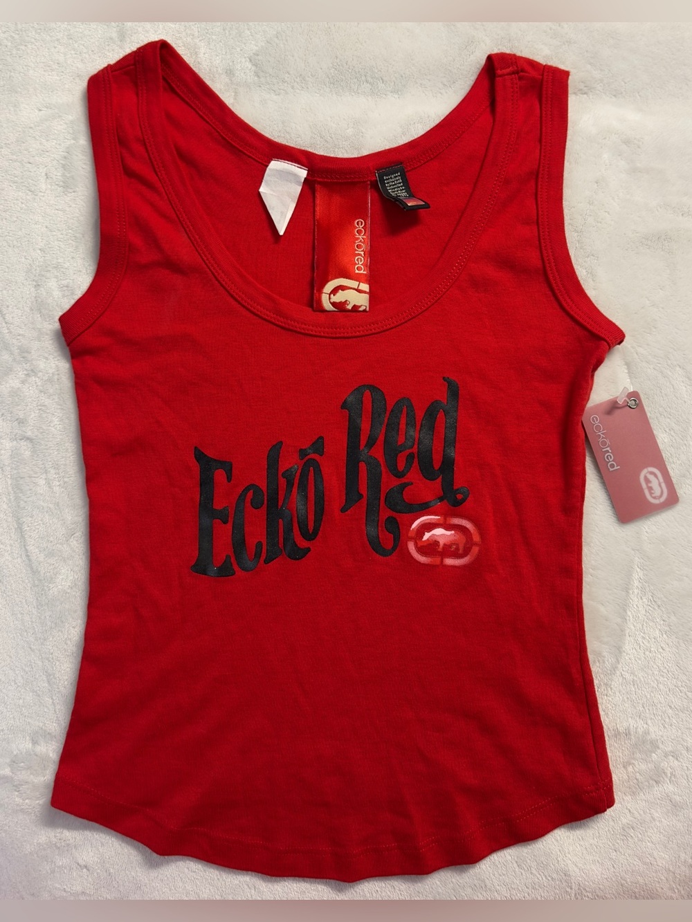 Y2K ECKO RED new deadstock women's graphic slim fit tank, S.